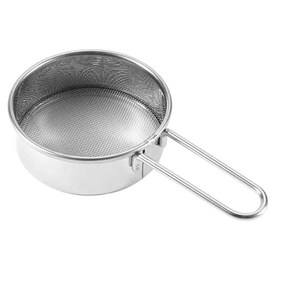 Kitchen Fine Colander Stainless Steel Flour, cocoa, sugar powder... Mesh Sifter - Picture 4 of 5